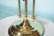 Vintage Regency Style Glass & Brass Desk Lamp, 1970s 17