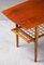 Coffee Table in Teak and Oak with Wicker Shelf, Denmark, 1960s 5