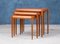 Nesting Tables in Teak, Denmark, 1960s, Set of 3 4