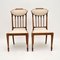 Antique Edwardian Inlaid Side Chairs, Set of 2 2