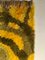 Mid-Century Swedish Yellow Wool High Pile Rya Rug, Image 5