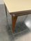 Palisander Tisch mit cremefarbener Opalglasplatte, 1950er 8