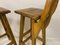 French High Stools in Solid Elm, Set of 4 3