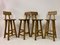 French High Stools in Solid Elm, Set of 4 8