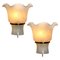 Brass & Glass Wall Sconces by Doria, 1960s, Set of 2 1