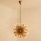 Gilt Brass & Swarovski Pendant Lamp From Ernst Palme, 1960s, Image 6