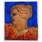 Classical Head, Contemporary Mixed Media, Figurative Painting 1