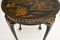 Antique Lacquered Chinoiserie Side Table, Image 11