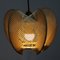 Lampes Optiques en Bois et Fils de Raphia, Set de 2 3