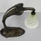 Art Nouveau French Table Lamp in Bronze and Glass 3