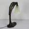 Art Nouveau French Table Lamp in Bronze and Glass, Image 5