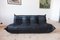 Vintage Black Leather 3-Seat Togo Sofa by Michel Ducaroy for Ligne Roset, 1970s 7