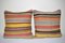 Vintage Turkish Kilim Pillow Covers, Set of 2, Image 1