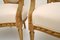 Antike französische Salonstühle aus vergoldetem Holz 11