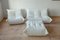 Vintage French White Leather Togo Living Room Set by Michel Ducaroy for Ligne Roset, Set of 3 15