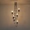 Lámpara de araña de metal cromado con seis luces, años 60, Imagen 12