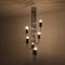 Chromed 6-Light Metal Chandelier, 1960s 9