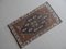 Small Turkish Distressed Hand-Knotted Low Pile Bath Mat or Yastik Rug 2