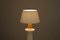 White Ceramic Table Lamp, 1950s 4