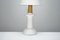 White Ceramic Table Lamp, 1950s, Image 3