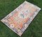 Small Turkish Distressed Oushak Rug in Pastel Color, Image 2