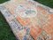 Small Turkish Distressed Oushak Rug in Pastel Color 4