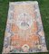 Small Turkish Distressed Oushak Rug in Pastel Color 1