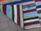 Vintage Turkish Striped Rag Rug 13