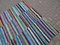 Vintage Turkish Striped Rag Rug, Image 9