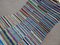 Vintage Turkish Striped Rag Rug 12