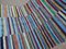 Vintage Turkish Striped Rag Rug 11