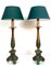 Lámparas de mesa estilo barroco vintage multicolor, años 70. Juego de 2, Imagen 14