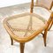 Faux Bamboo Chairs in Wood with Cane Seats, Set of 6 5
