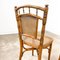 Faux Bamboo Stühle aus Holz mit Sitzen aus Schilfrohr, 6er Set 7