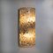 Large Modern Brass Ice Glass Wall Light by J. T. Kalmar for Cor, 1960s 6