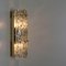 Large Modern Brass Ice Glass Wall Light by J. T. Kalmar for Cor, 1960s, Image 5