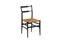 Schwarz lackierte Superleggera Stühle von Gio Ponti, 1950er 3
