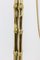 Lámpara de pie trípode de bambú sintético y bronce dorado de Maison Baguès, años 70, Imagen 4