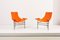 Lounge Chairs in Orange Canvas by Jerry Johnson, USA, 1950s, Set of 2 2