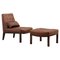 Lounge Chair with Ottoman by Edward Wormley for Dunbar, USA, 1960s, Set of 2, Image 1
