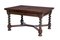 Early 20th Century Baroque Revival Oak Extending Dining Table, Image 9