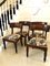 Early 19th Century Mahogany Library Chairs, Set of 4 2