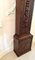 Carved Oak and Brass Face Grandfather Clock 5