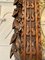 Carved Oak and Brass Face Grandfather Clock 3