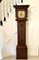 Carved Oak and Brass Face Grandfather Clock 16