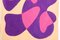 Bulles Violettes Translucides & Formes Mid-Century dans des Tons Chauds, 2021 4