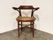 Butaca o silla de bistró antigua de madera curvada, años 50, Imagen 3