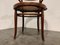 Butaca o silla de bistró antigua de madera curvada, años 50, Imagen 2