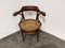 Butaca o silla de bistró antigua de madera curvada, años 50, Imagen 4