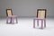 Chaises de Salon Postmodernes Roses par Ettore Sottsass pour Leitner, Set de 4 4